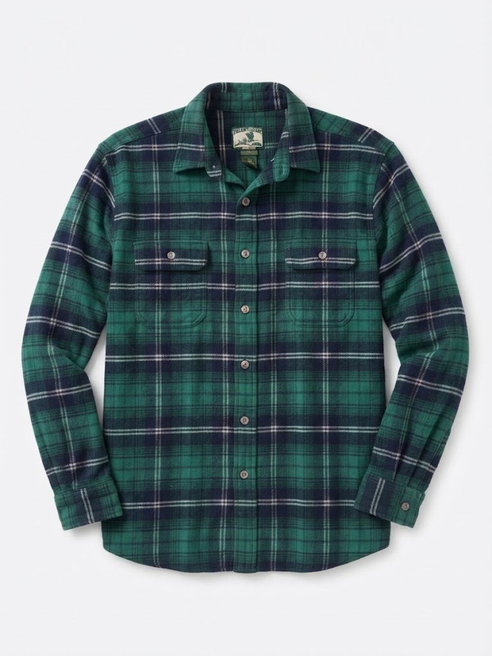 Field & Stream Green Plaid Button Up Flannel Jacket